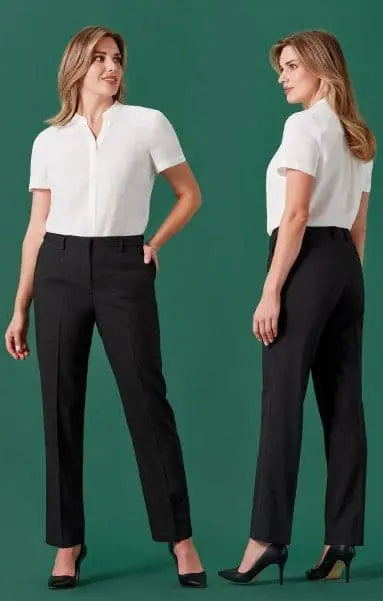 Biz Corporate Women's Renew Tapered Adjustable Waist Pants RGP404L Biz Corporates